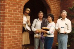 Bill & Blanche with Barbara & Tom in England