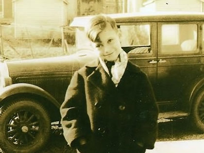 Bill Benton as a young boy